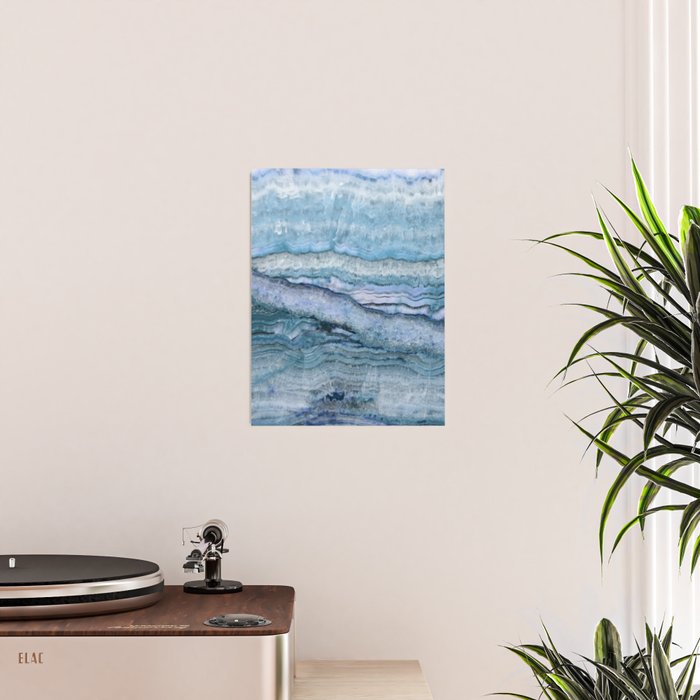 Mystic Stone Aqua Blue Poster Gallery Image 2