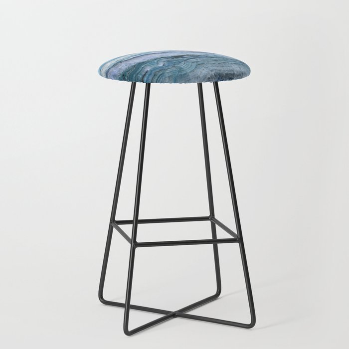 Mystic Stone Aqua Blue Stool Gallery Image 1