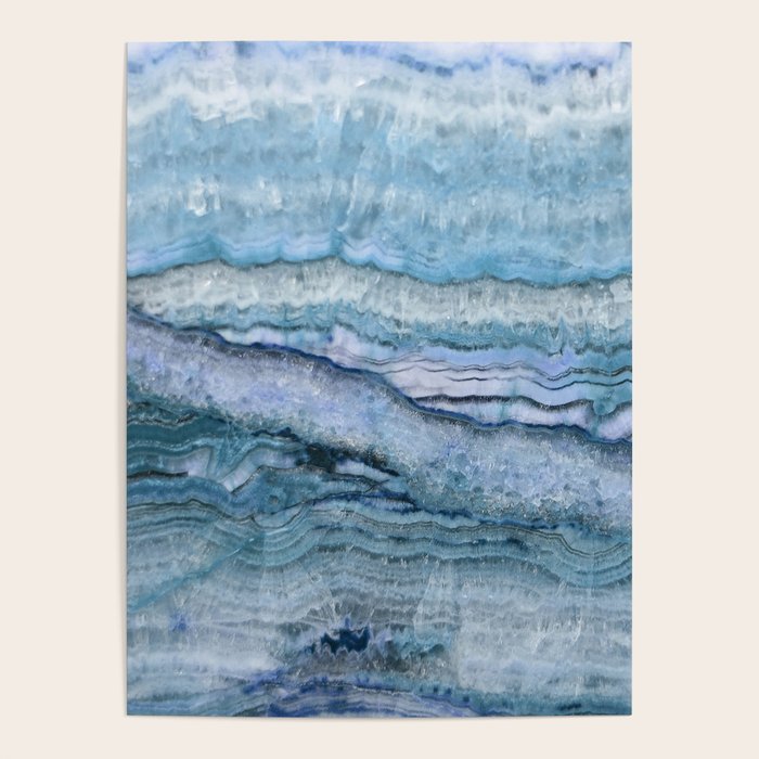 Mystic Stone Aqua Blue Poster Gallery Image 4