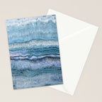 Mystic Stone Aqua Blue Stationery Card Gallery Image 2