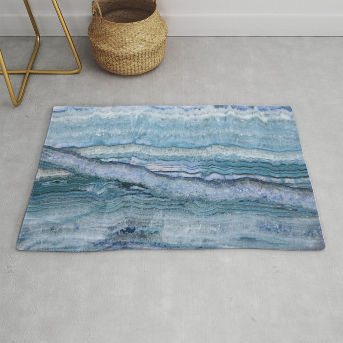 Mystic Stone Aqua Blue Rug Gallery Image 1