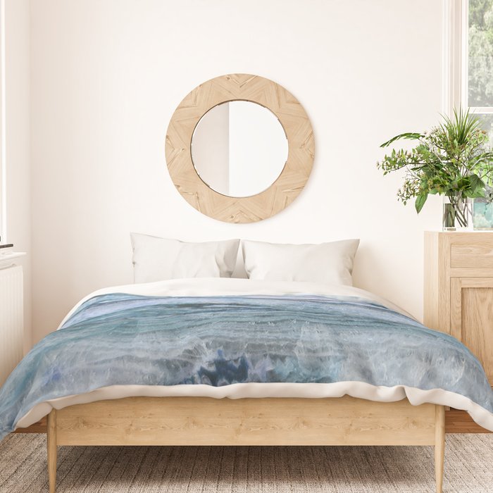 Mystic Stone Aqua Blue Duvet Cover Gallery Image 3