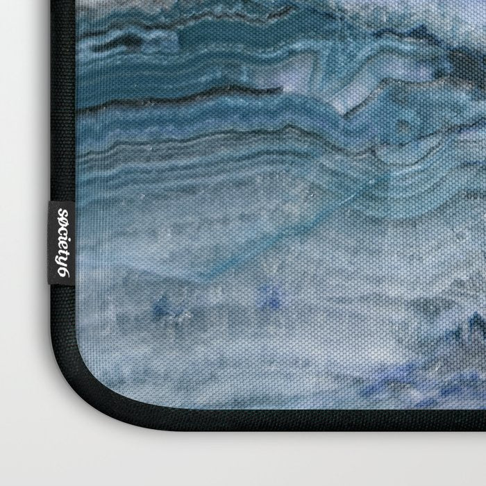 Mystic Stone Aqua Blue Laptop Sleeve Gallery Image 3