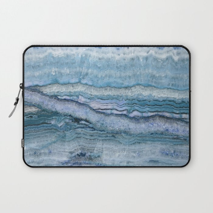 Mystic Stone Aqua Blue Laptop Sleeve Gallery Image 1