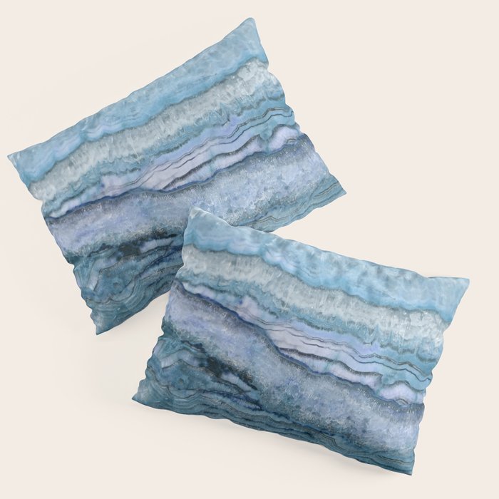 Mystic Stone Aqua Blue Pillow Sham Gallery Image 1
