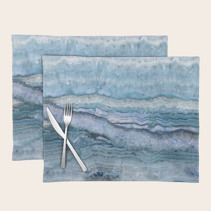 Mystic Stone Aqua Blue Placemat Gallery Image 1