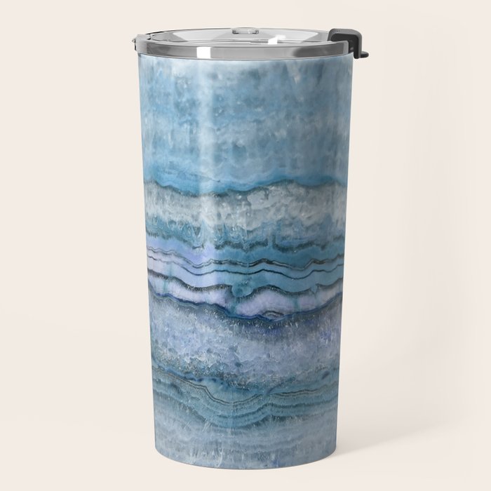 Mystic Stone Aqua Blue Travel Mug Gallery Image 2
