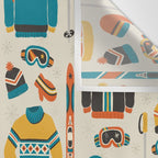 Vintage Skiwear Wall Tapestry Gallery Image 3