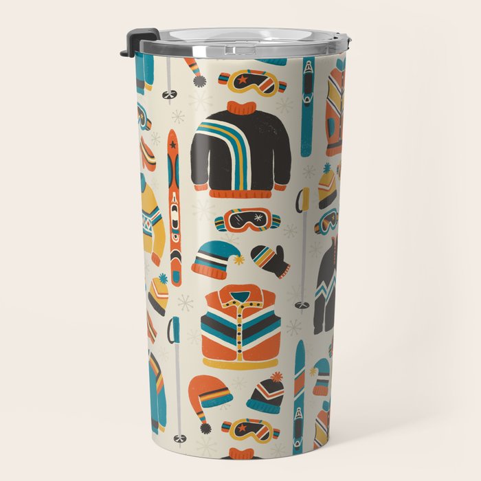 Vintage Skiwear Travel Mug Gallery Image 3