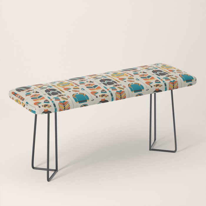 Vintage Skiwear Bench Gallery Image 1