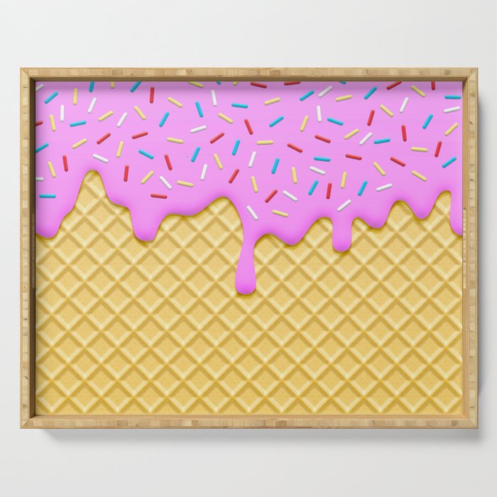 Strawberry Ice Cream Serving Tray Gallery Image 1