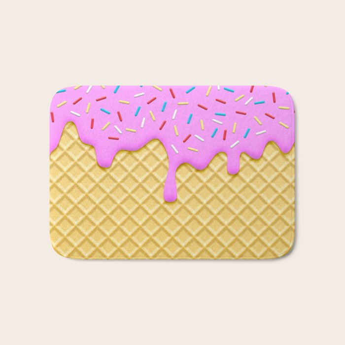 Strawberry Ice Cream Bath Mat Gallery Image 1
