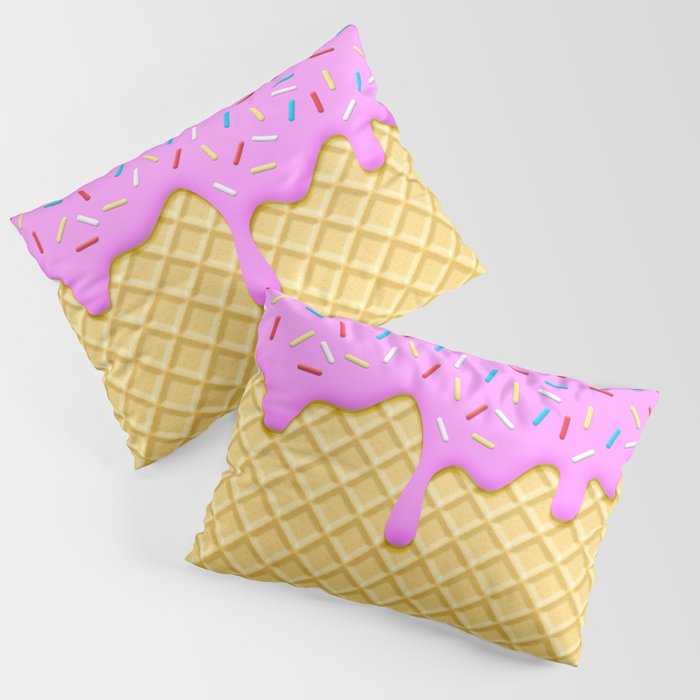 Strawberry Ice Cream Pillow Sham Gallery Image 1