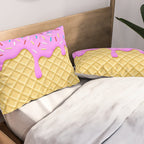 Strawberry Ice Cream Pillow Sham Gallery Image 2