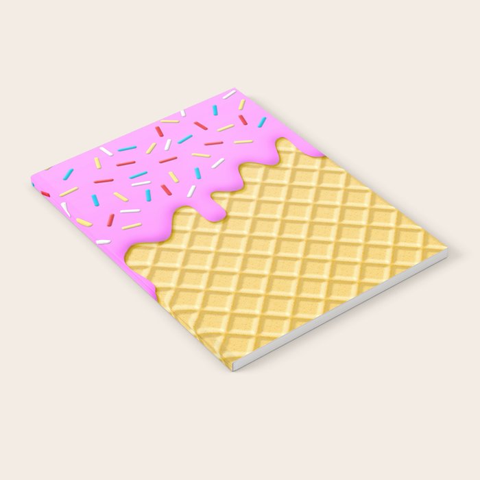 Strawberry Ice Cream Notebook Gallery Image 1