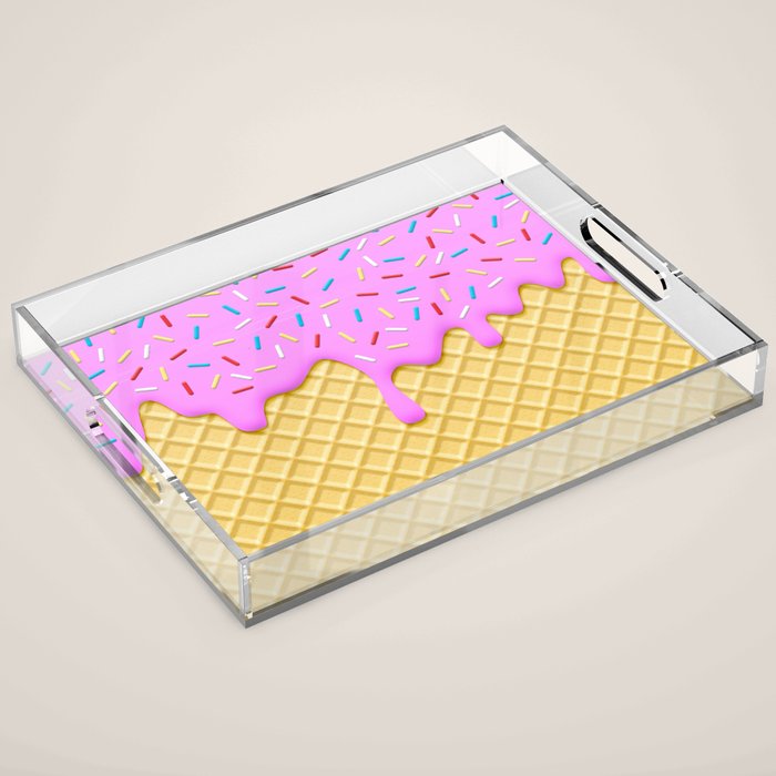 Strawberry Ice Cream Acrylic Tray Gallery Image 1