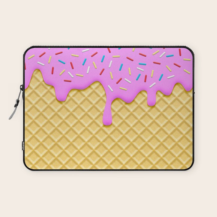 Strawberry Ice Cream Laptop Sleeve Gallery Image 1