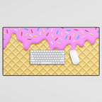 Strawberry Ice Cream Desk Mat Gallery Image 1