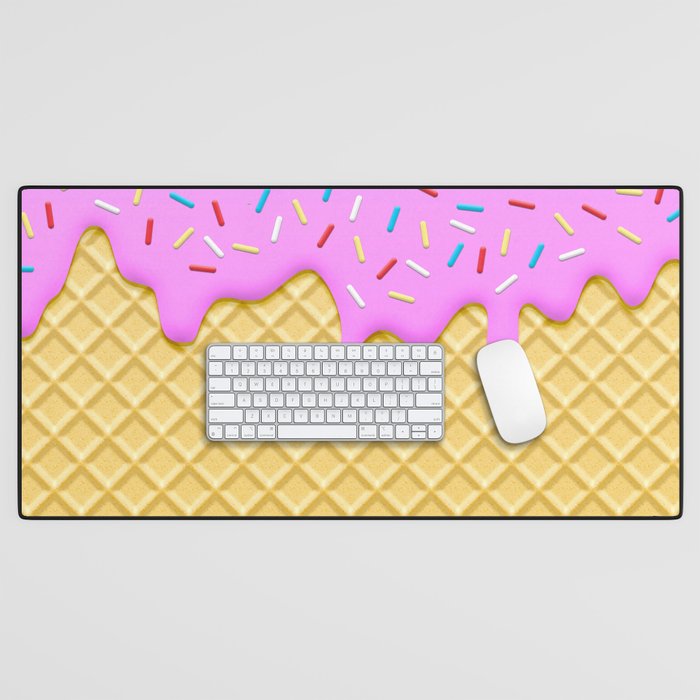 Strawberry Ice Cream Desk Mat Gallery Image 1