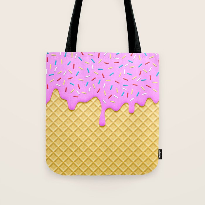 Strawberry Ice Cream Tote Bag Gallery Image 1