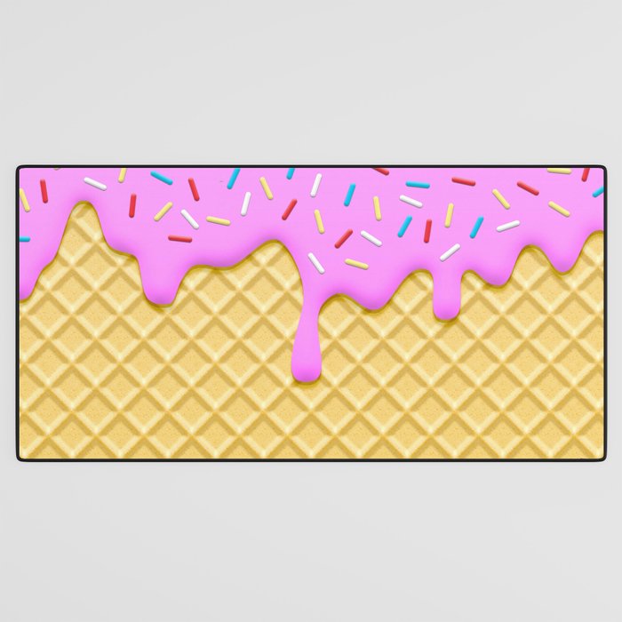 Strawberry Ice Cream Desk Mat Gallery Image 3