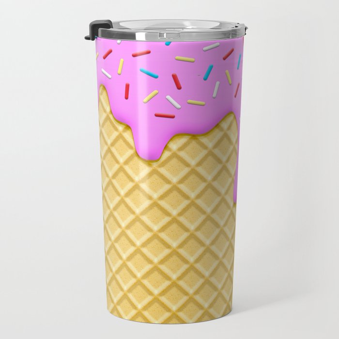 Strawberry Ice Cream Travel Mug Gallery Image 3