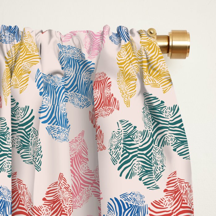 Fun Zebra Window Curtain Gallery Image 2