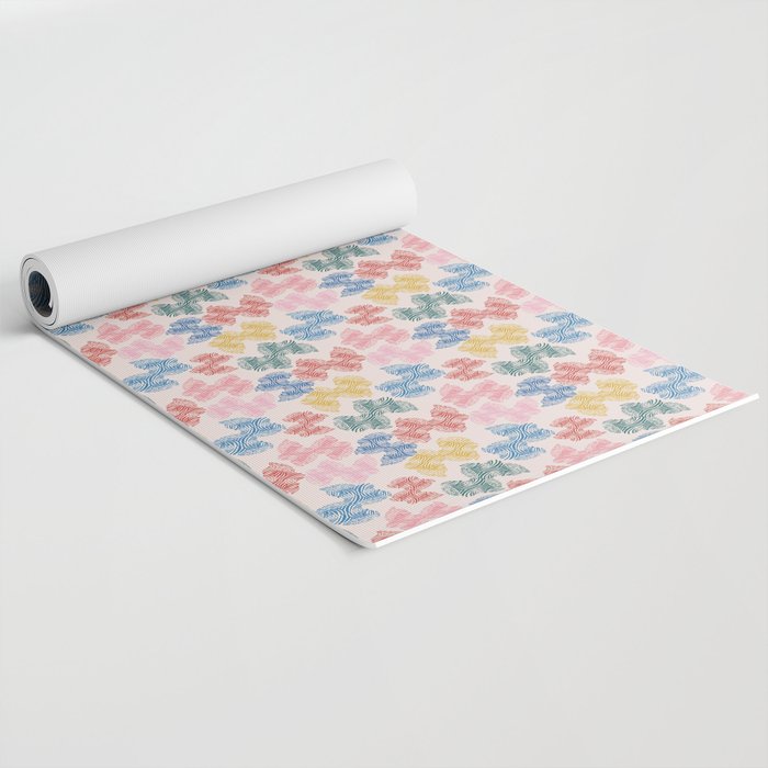 Fun Zebra Yoga Mat Gallery Image 2