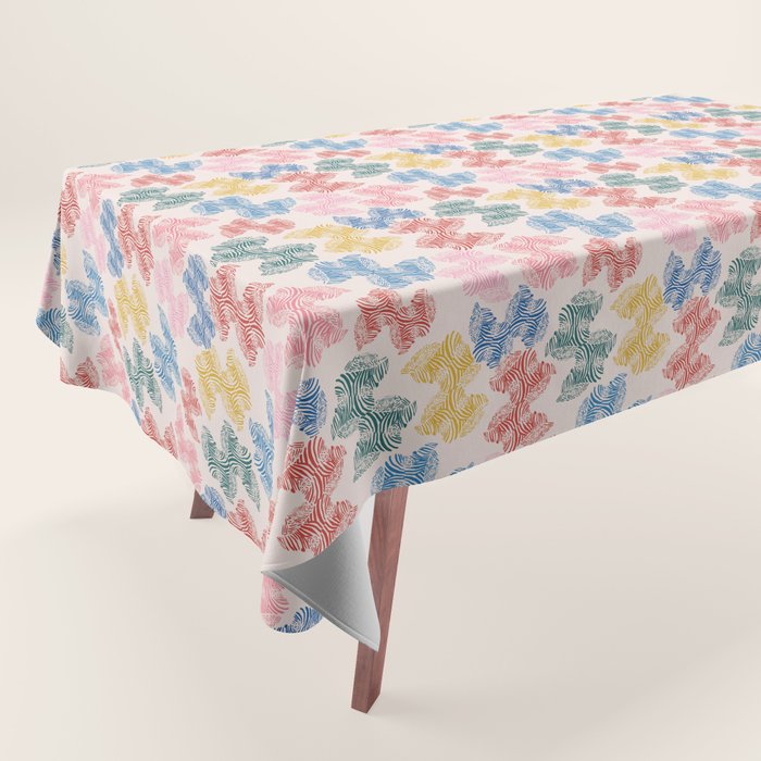 Fun Zebra Tablecloth Gallery Image 1