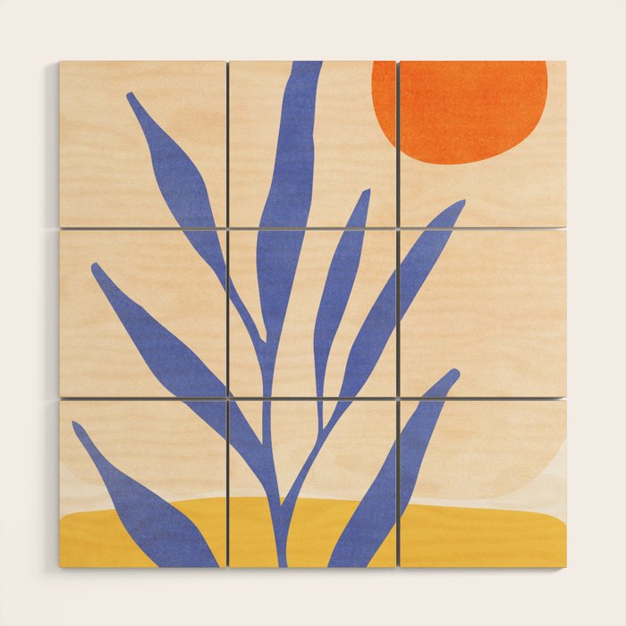 Nature's Balance Abstract Landscape Wood Wall Art Gallery Image 1