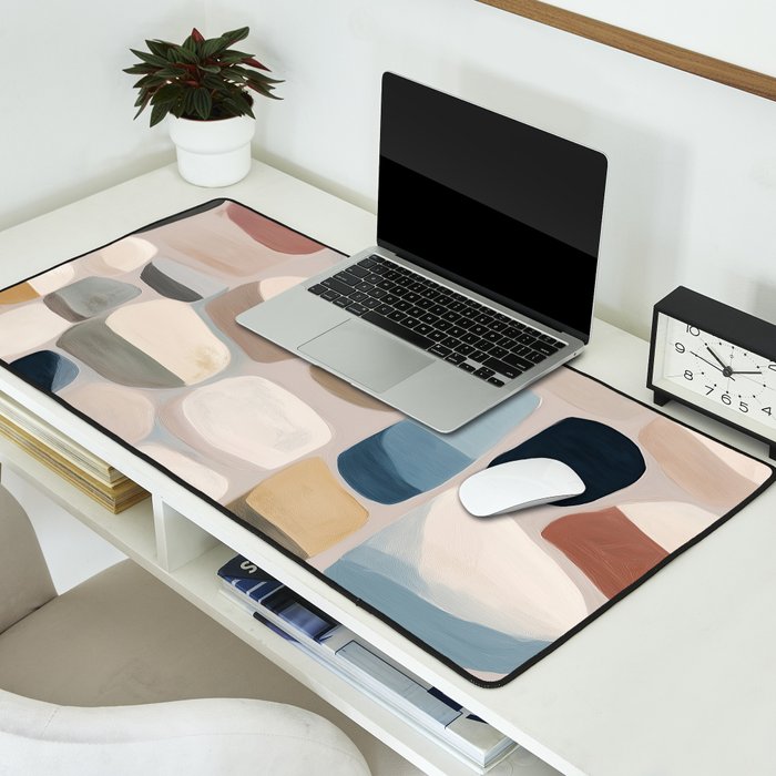 Soft Organic Stone Forms Desk Mat Gallery Image 2