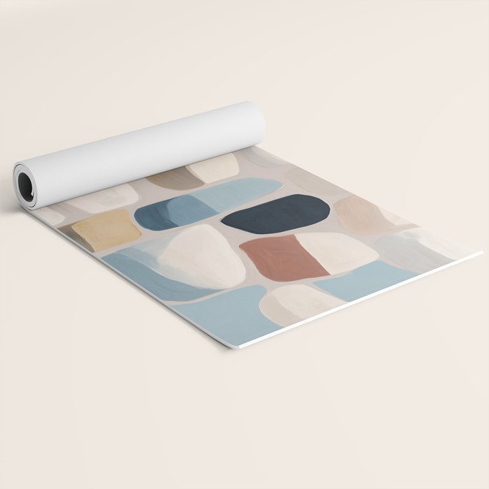 Soft Organic Stone Forms Yoga Mat Gallery Image 2