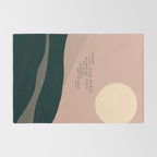 "Today I Will Find Peace Running Wild In The Chaos Of Things." Rug Gallery Image 2