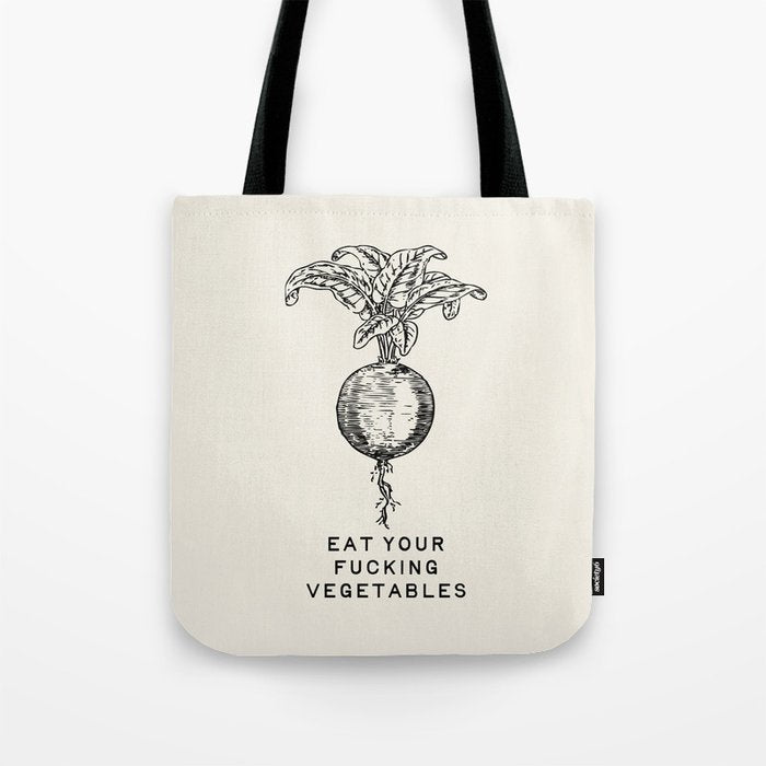 Eat Your Fucking Vegetables Tote Bag Gallery Image 1