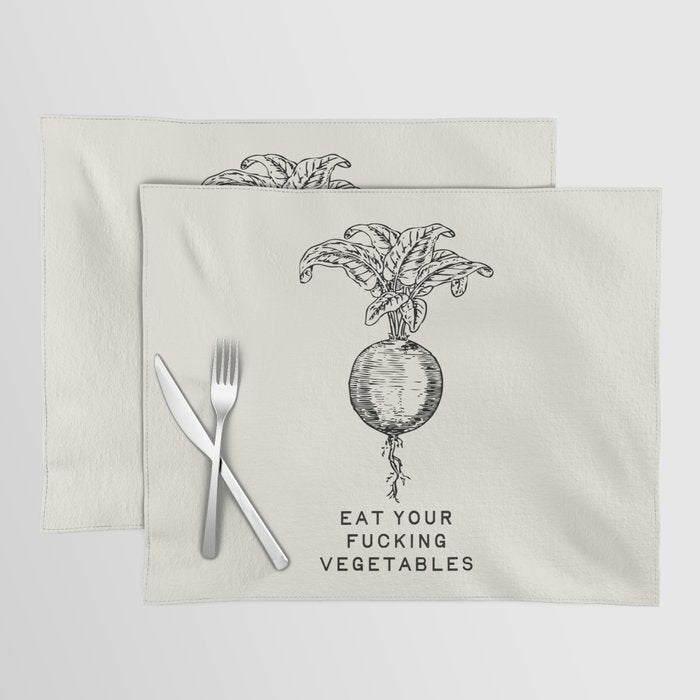 Eat Your Fucking Vegetables Placemat Gallery Image 1