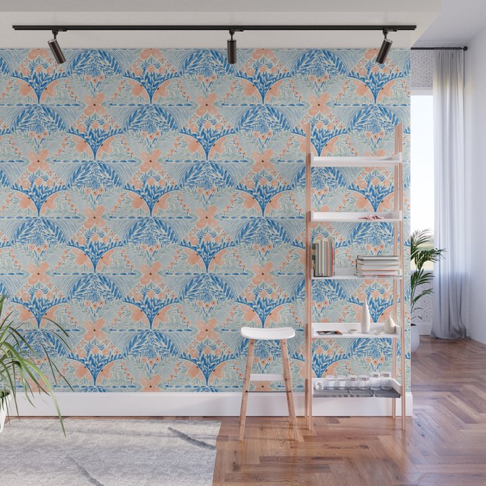 Chic Floral Decor BP Wall Mural Gallery Image 1