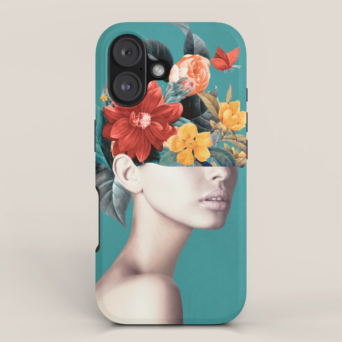 woman with flowers 16 iPhone Case Gallery Image 1