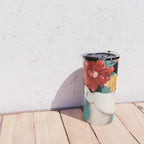 woman with flowers 16 Travel Mug Gallery Image 4