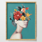 woman with flowers 16 Serving Tray Gallery Image 1