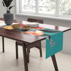 woman with flowers 16 Table Runner Gallery Image 2