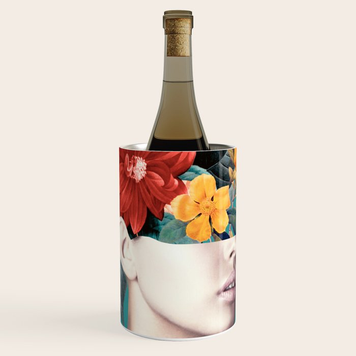 woman with flowers 16 Wine Chiller Gallery Image 1