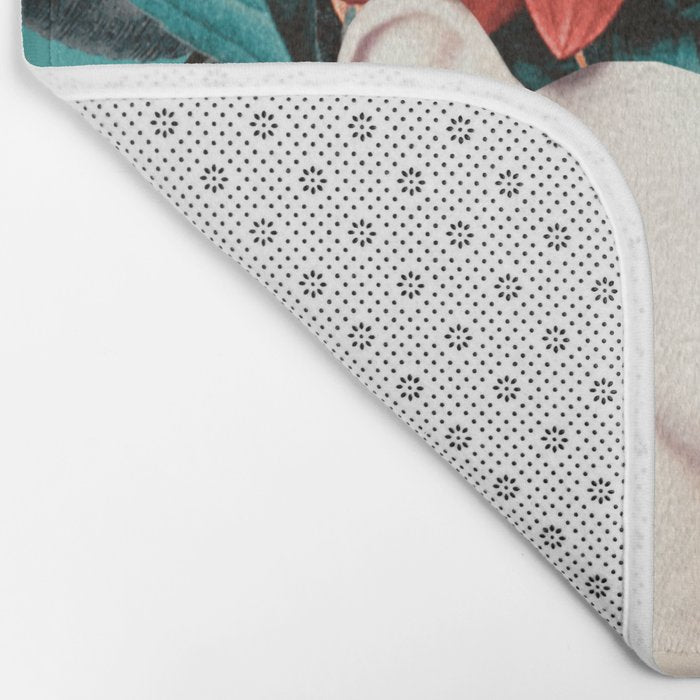 woman with flowers 16 Bath Mat Gallery Image 2