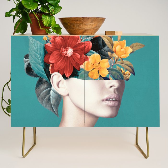 woman with flowers 16 Credenza Gallery Image 1
