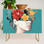 woman with flowers 16 Credenza Gallery Image 1
