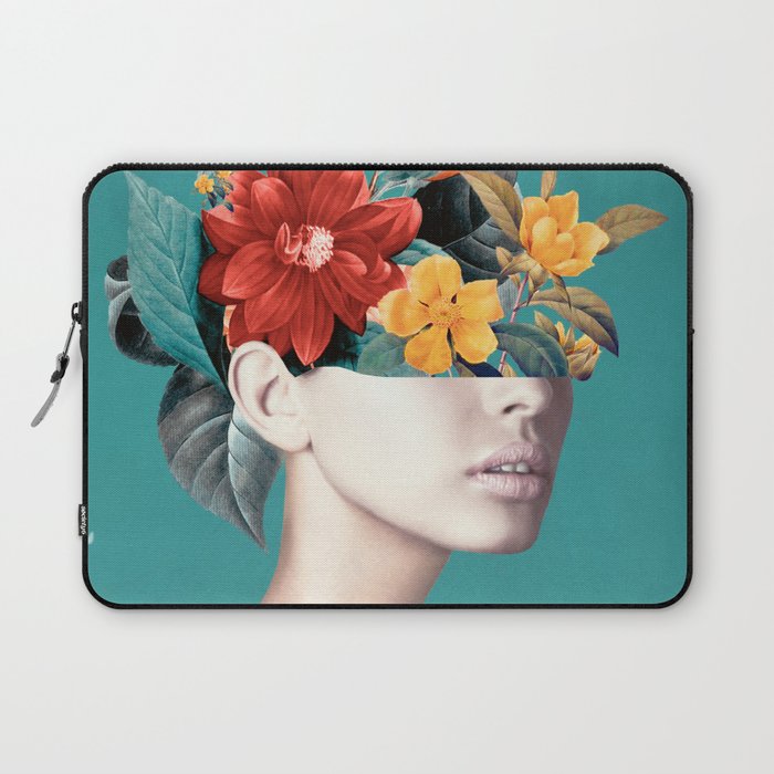 woman with flowers 16 Laptop Sleeve Gallery Image 1