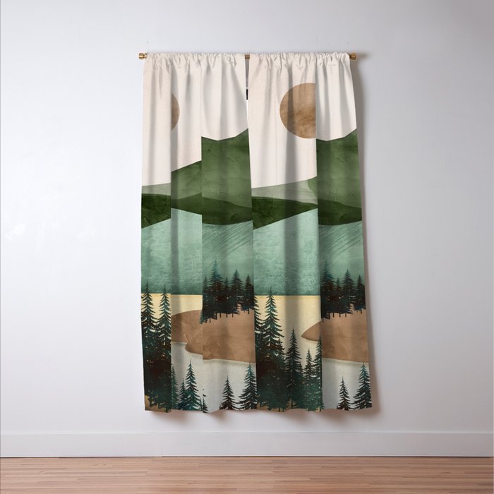 Abstract Art Landscape 16 Window Curtain Gallery Image 3