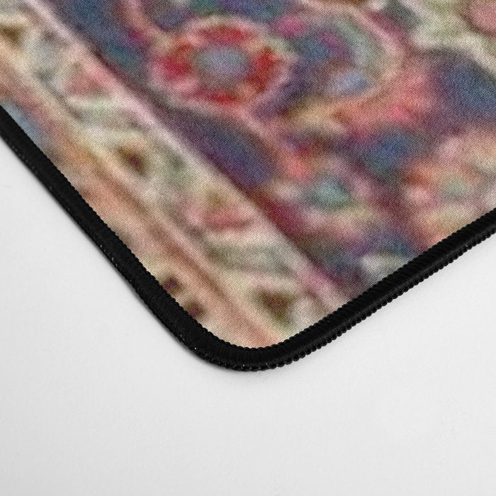 Antique Persian Rug Dark Wine Red Mashad  Desk Mat Gallery Image 4