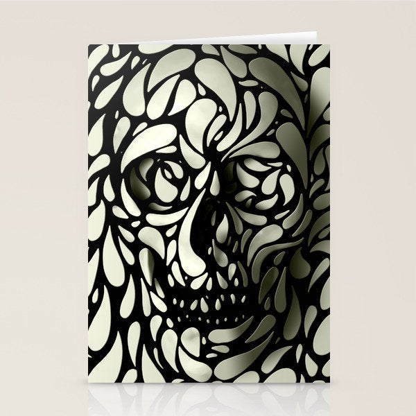 Skull Stationery Card Gallery Image 2