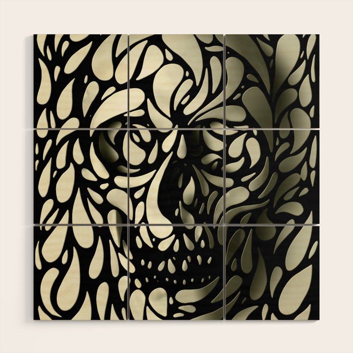 Skull Wood Wall Art Gallery Image 1
