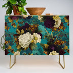 Before Midnight Blue Hour Vintage Fall Flowers Garden Credenza Gallery Image 1